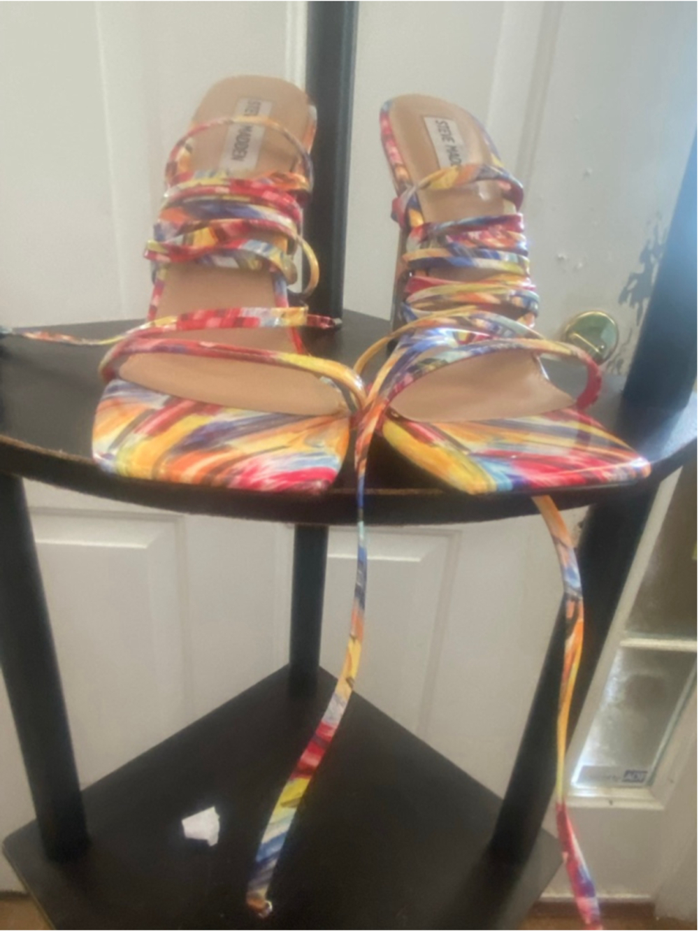 Women's Steve Madden Heels Size 10 Lace-up Sandals - Picture 2 of 7